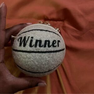 White Basketball Clutch